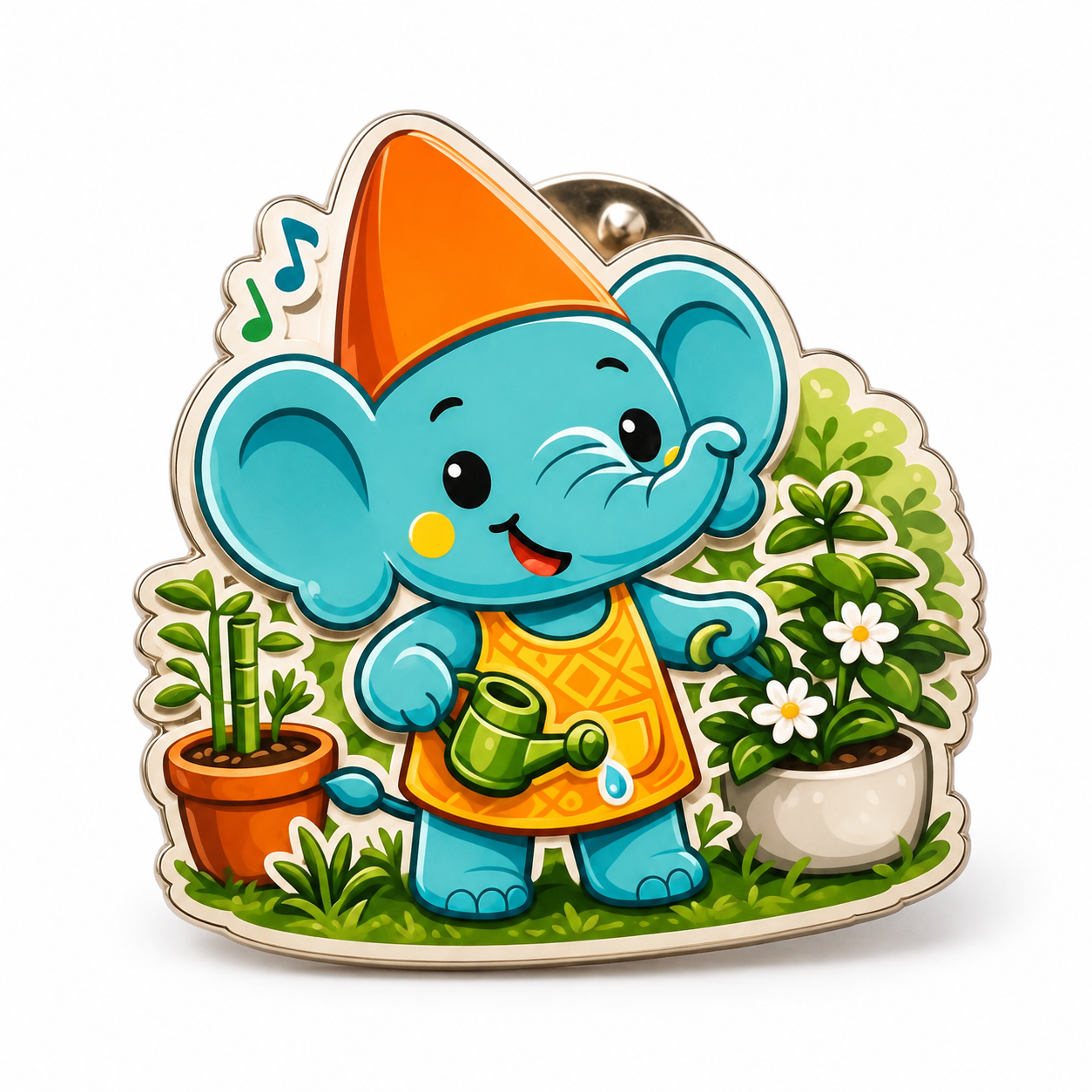 Chang Gardening 3D Pin Badge